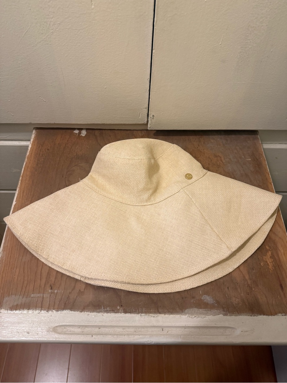 BCBGeneration Wide Brim Sun Hat in Cream - Women's Accessories